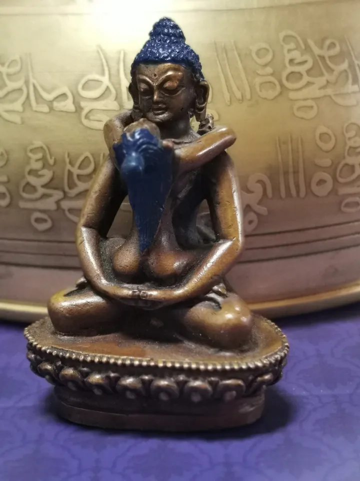 Gandhanra Handmade Samantabhadra in Yab Yum Statue,Anuttarayoga Tantra,For Tantric Practice & Acro Yoga,Handmade in Nepal