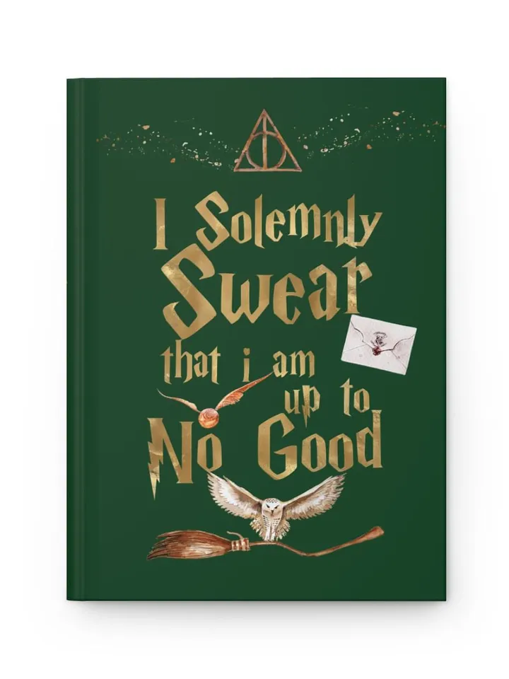 Wizarding World Hardcover Journal, Magic Notebook, Spell Book, Fantasy Diary, Gift, Magic gift Matte Journal