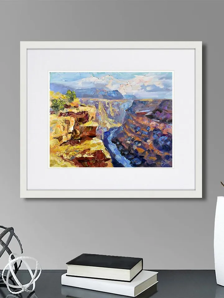 Grand Canyon Painting Arizona Original Art Colorado River America Artwork