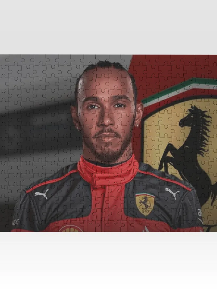Lewis Hamilton Ferrari Formula 1 F1 Jigsaw Puzzle Wooden