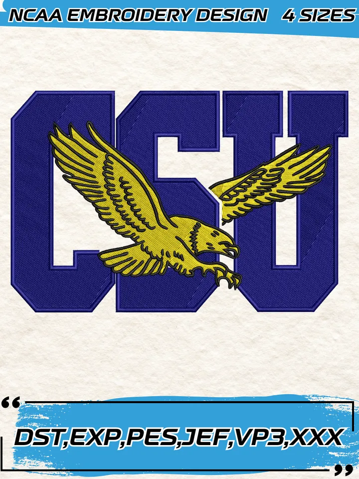 Coppin State Eagles Logos Embroidery Design,NCAA Logo Embroidery Design,Machine Embroidery Design File,4 Sizes, Digital Download