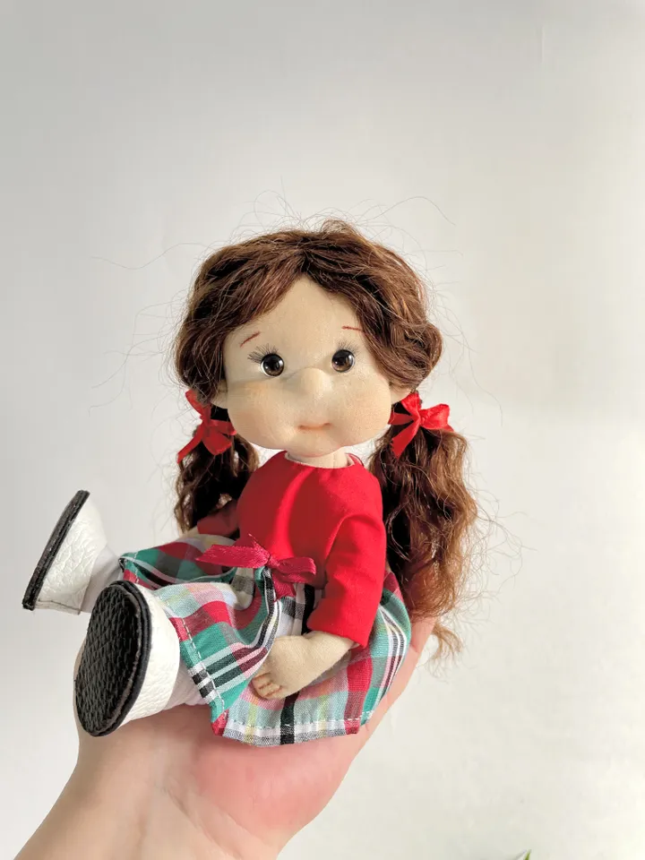 Art Doll Waldorf Doll Inspiration Handmade Textile Doll Birthday Gift for Girl