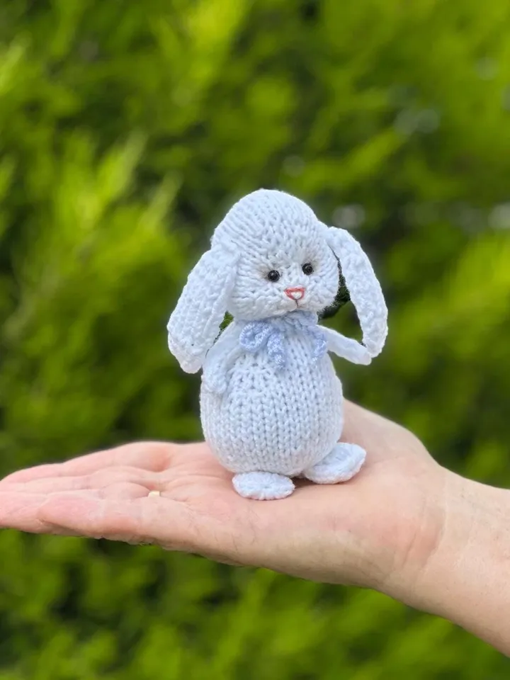 PDF Rabbit Knitting Pattern, Knitted Toy Tutorial, Knitted Animal Pattern, Hare