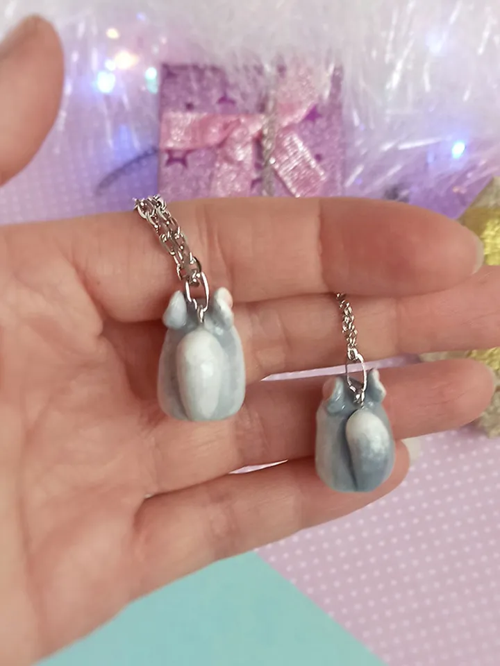 a Chinchilla necklace light gray (US discount)