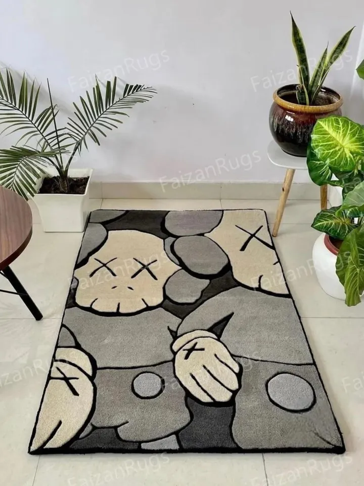 Kaws Handmade 100% Wool Case Rugs & Carpets, Handmade Carpet For Living Room, Dining Room, Hallway, Multiroom CarpetsLiving Room, Dining Room, Hallway, Multiroom Carpets.