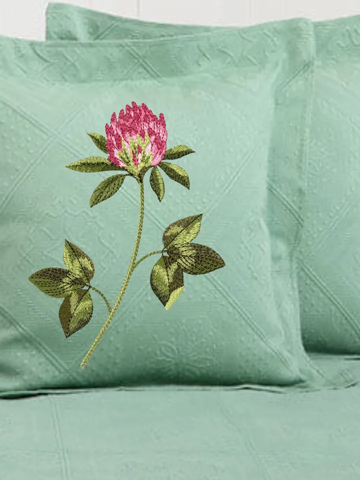 Clover artistic machine embroidery design digital embroidery pattern home and clothing décor embroidery motif floral design flower embroider