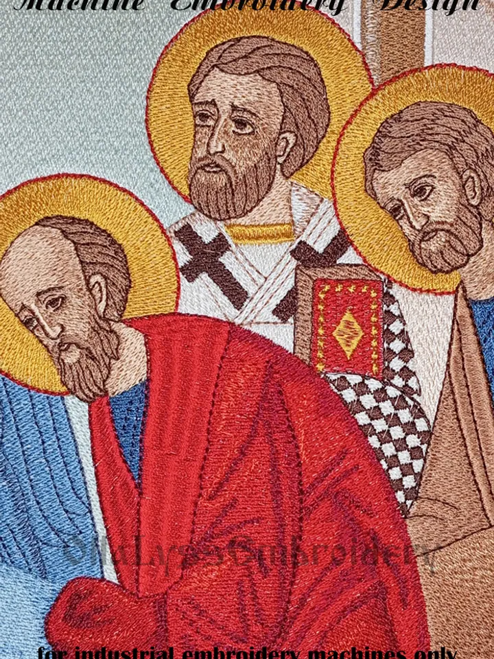 Assumption of Virgin Mary embroidery design