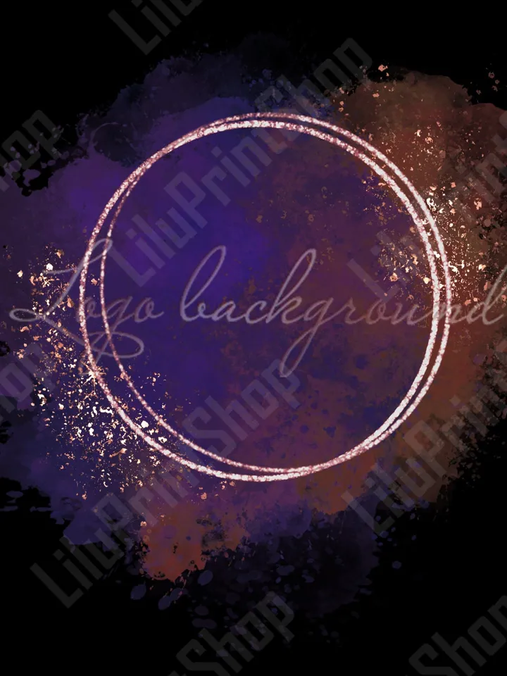 Purple and sepia logo design Png Watercolor logo png Purple, brown and gold Logo Background Purple gold confetti logo Brown gold logo png