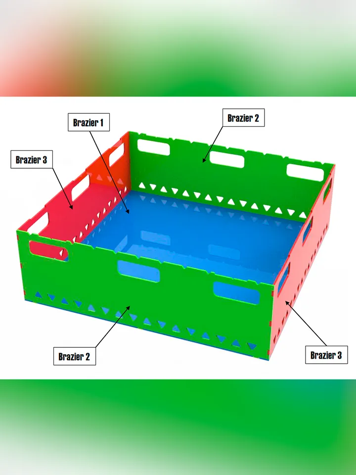 Welding Project Plans Drawings Fire Pit 4 (DXF, PDF)