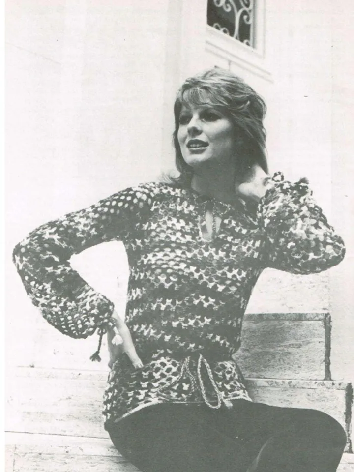 Mesh sweater crochet pattern, summer sweater pattern, easy simple sweater pattern, pullover women, top crochet pattern