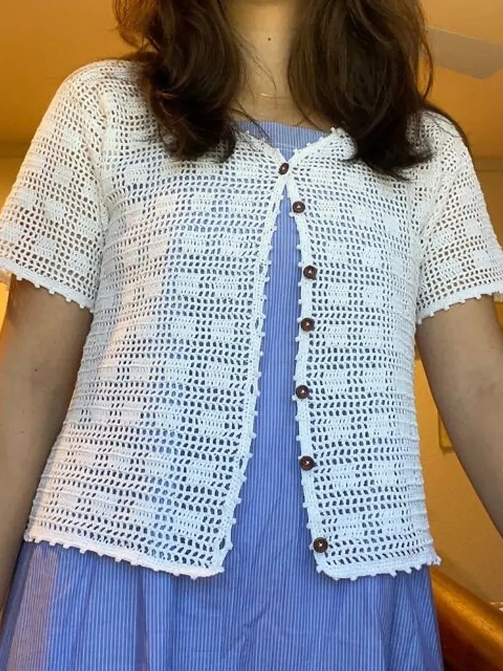 Crochet cardigan, summer crochet cardigan , easy crochet  cardigan pdf