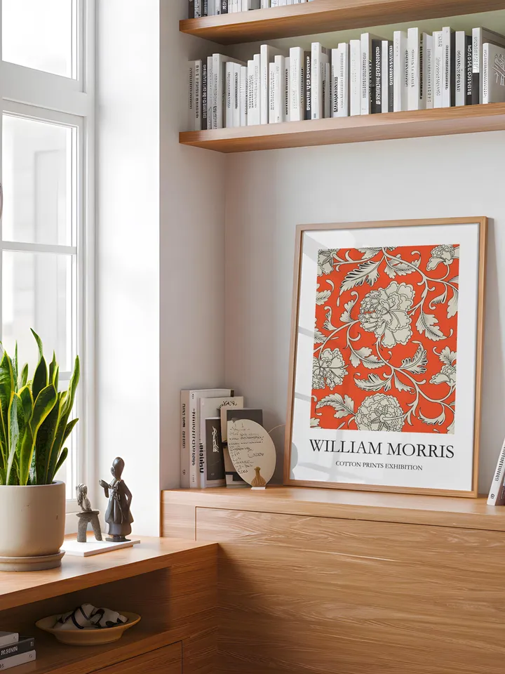 William Morris Inspired Digital Wall Art Vintage Textile Poster Museum Style Home Print Classic Interior Pattern Gift Decoration Download