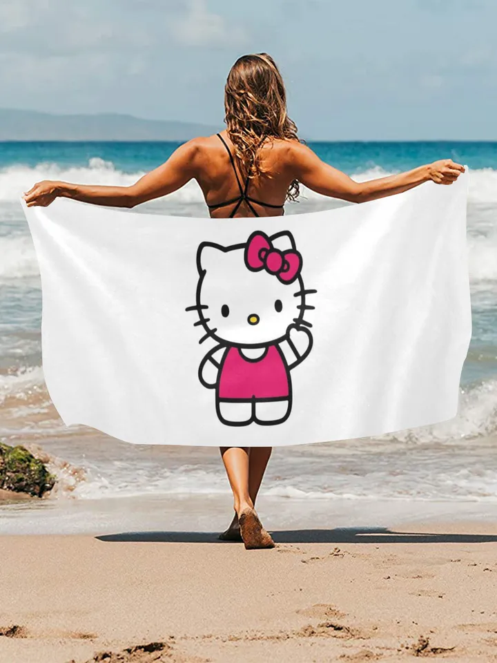 Kitty Beach Towel