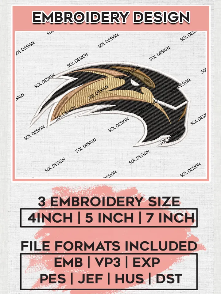 SIU Edwardsville Cougars Mascot Embroidery Designs, NCAA Logo Embroidery Files, NCAA SIU Edwardsville Logo, NCAA Embroidery Designs, Machine Embroidery Designs, Digital Download