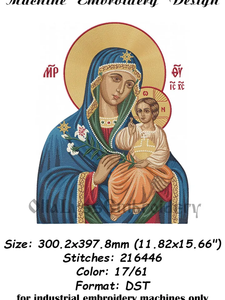 The Unfading Flower embroidery design