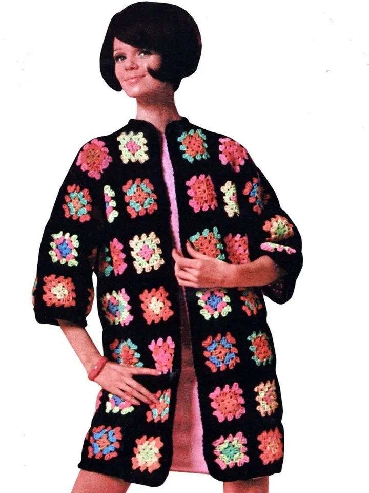 Cardigan crochet pattern, granny squares cardigans, easy cardigan patterns, color cardigan pdf