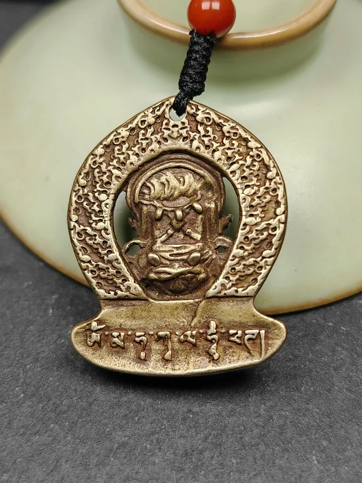 Gandhanra Antique Tibetan Buddhism Amulet Pendant,Panjaranata Mahakala,80 Years Old