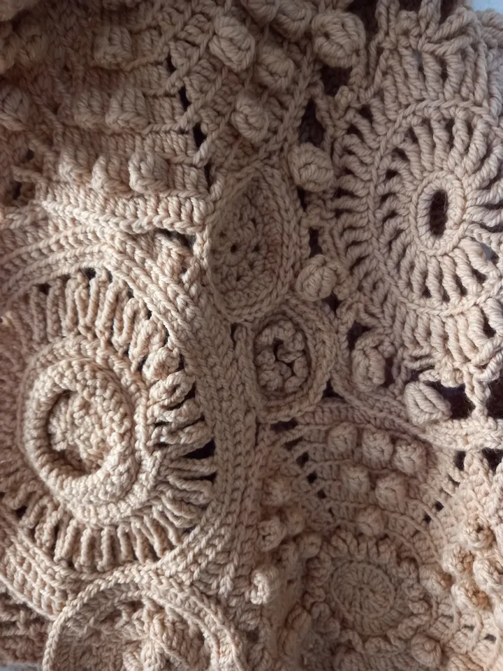 Shawl in Boho style with a clasp Unusual Gift accessory