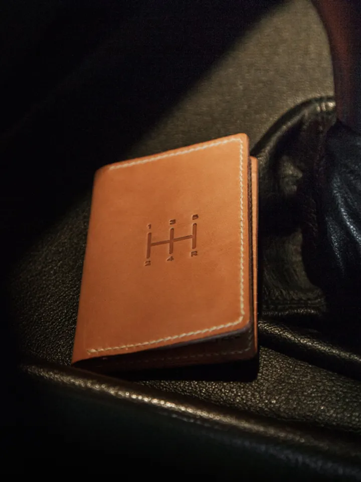 Petrolheads wallet | car enthusiasts leather holder