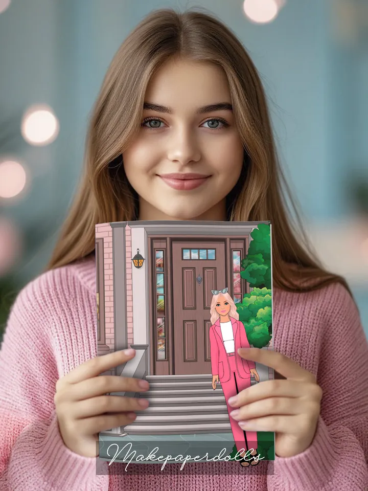 Loft with paper doll and dog