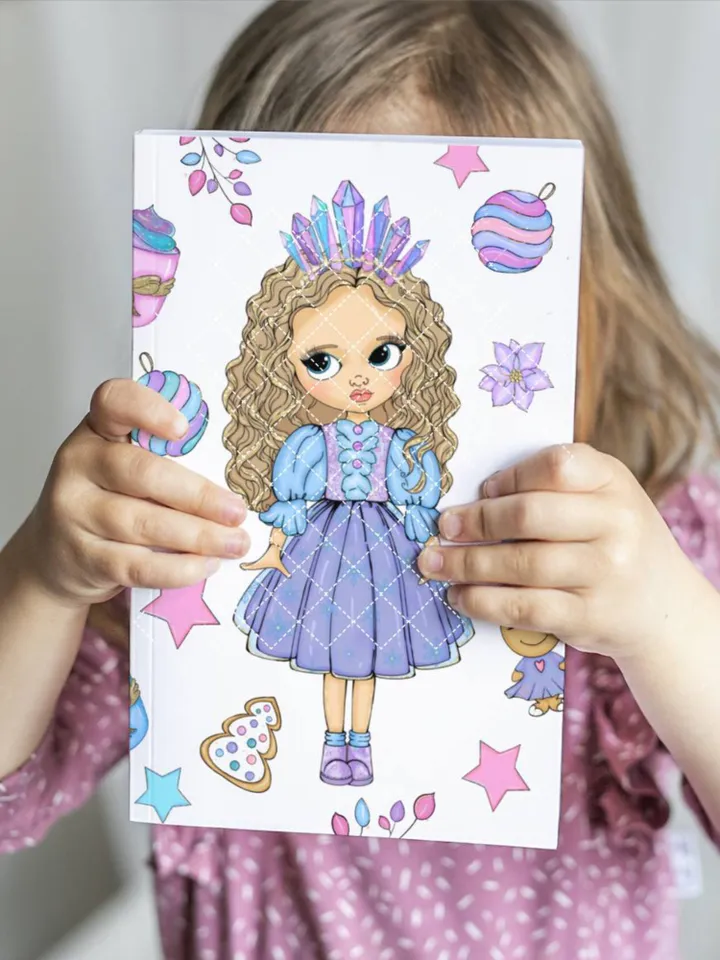 Cute Winter Girl Clipart, Winter Doll Clipart, Christmas Girl Clipart, Snow Princess Clipart Bundle, Sublimation Designs, Digital Clipart