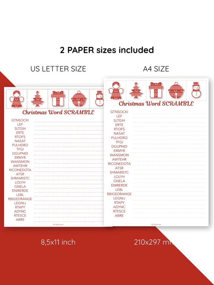 Christmas word scramble. Christmas word puzzles. Festive trivia game. Word scramble. Family Quiz game. Christmas activit