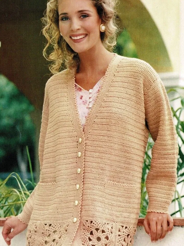 Cardigan crochet pattern, ladies cardigan crochet , lace cardigan patterns instant download