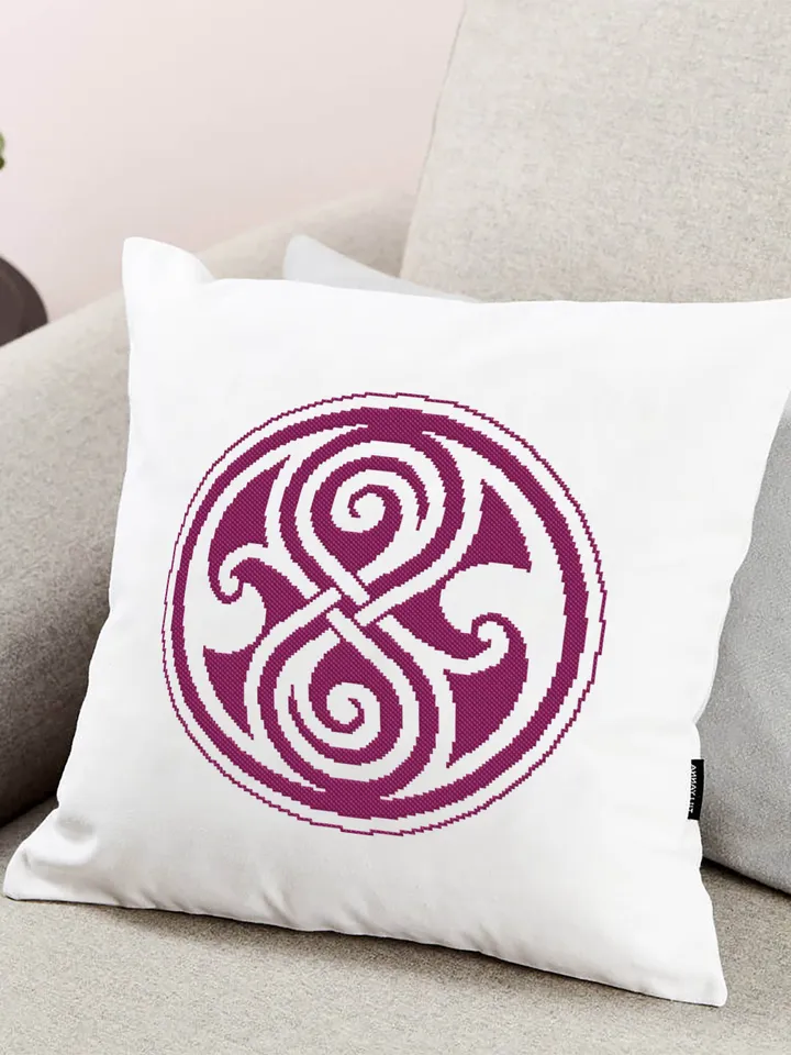 Celtic ornament cross stitch pattern download PDF, Monochrome mandala cross stitch chart, Celtic hourglass cross stitch, DIY Home decor #M21