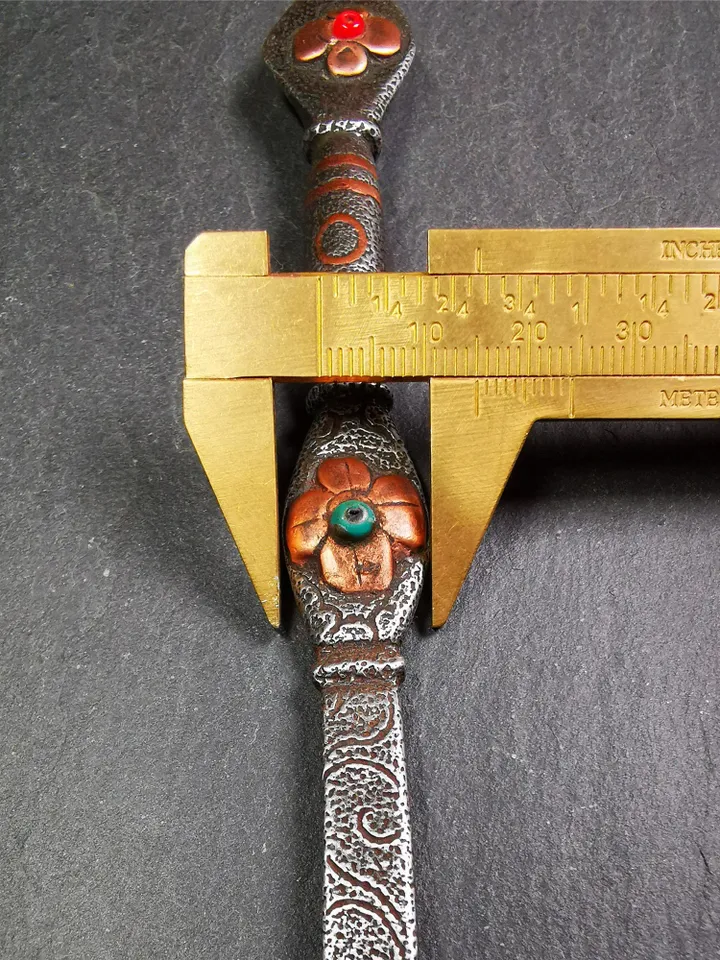 Gandhanra Handmad Tibetan Buddhist Tsog Offering Spoon,Serving Ritual Implement for Worship Ceremony,7.1&quot;