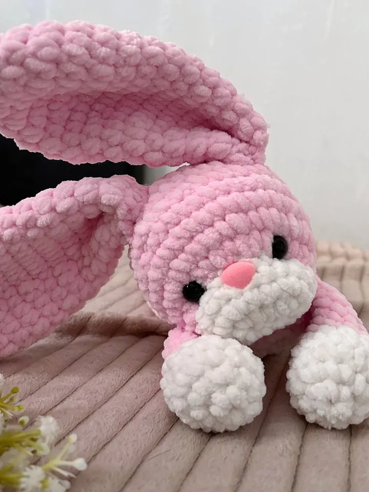 Crochet handmade bunny Crochet cuddle toy Crochet rabbit snuggler