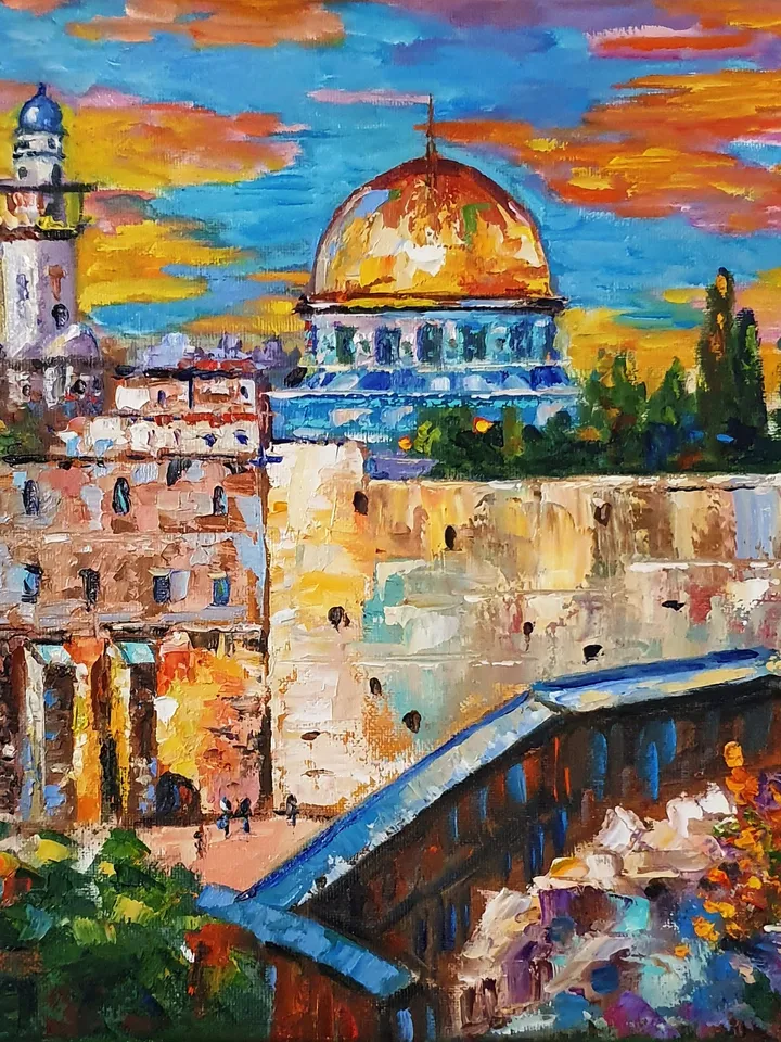 Jerusalem Dome of the Rock oil painting