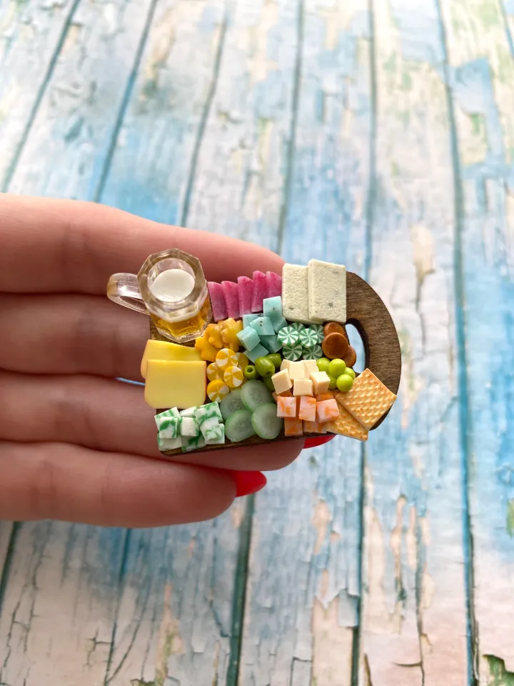 Magnet Miniature St Patrick Day Board with Polymer clay Souvenir