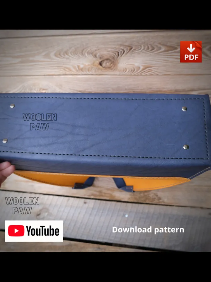 Leather pattern Tote bag + video tutorial. BG4