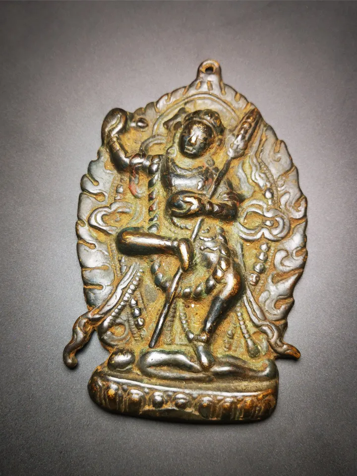 Gandhanra Acient Tibetan Buddhist Statue,Troma Nagmo,krodikali, the Black Wrathful Mother,100 Years Old
