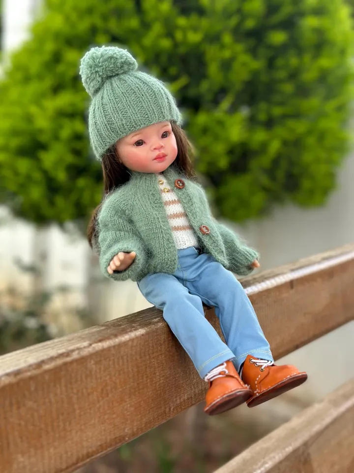 PDF Cardigan & Hat Knitting Pattern Tutorial  for Paola Reina doll (12&quot;/32 cm) eng