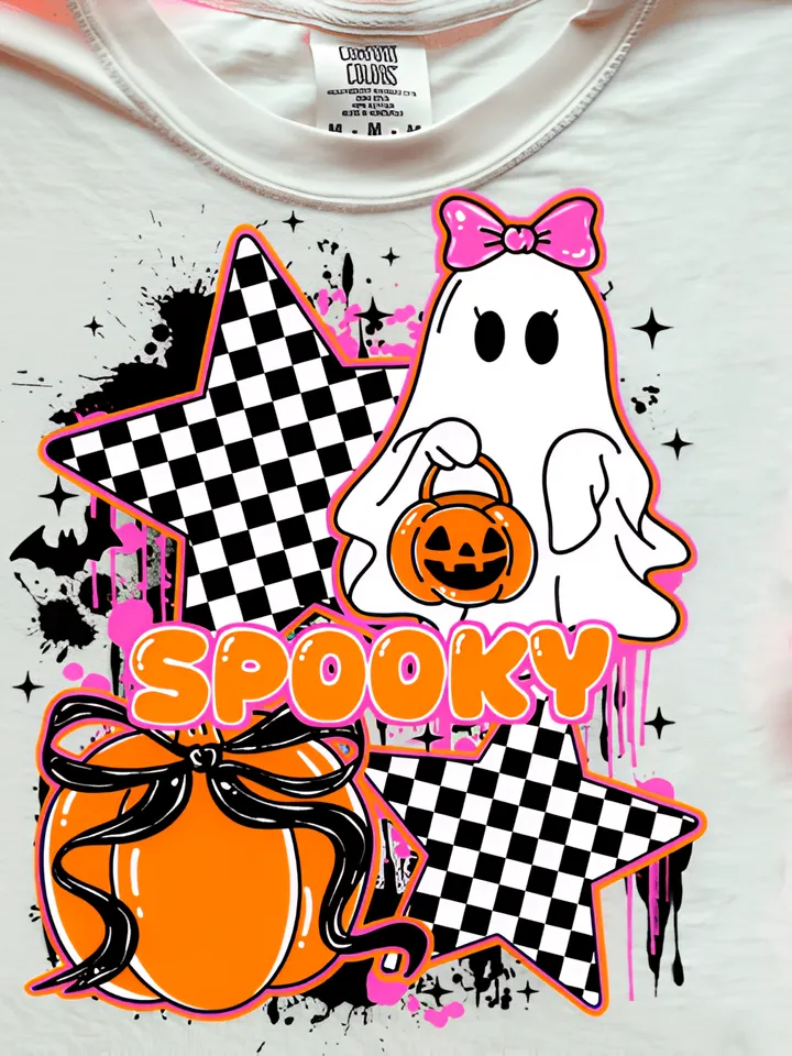 Retro Spooky Ghost PNG, Cute Halloween