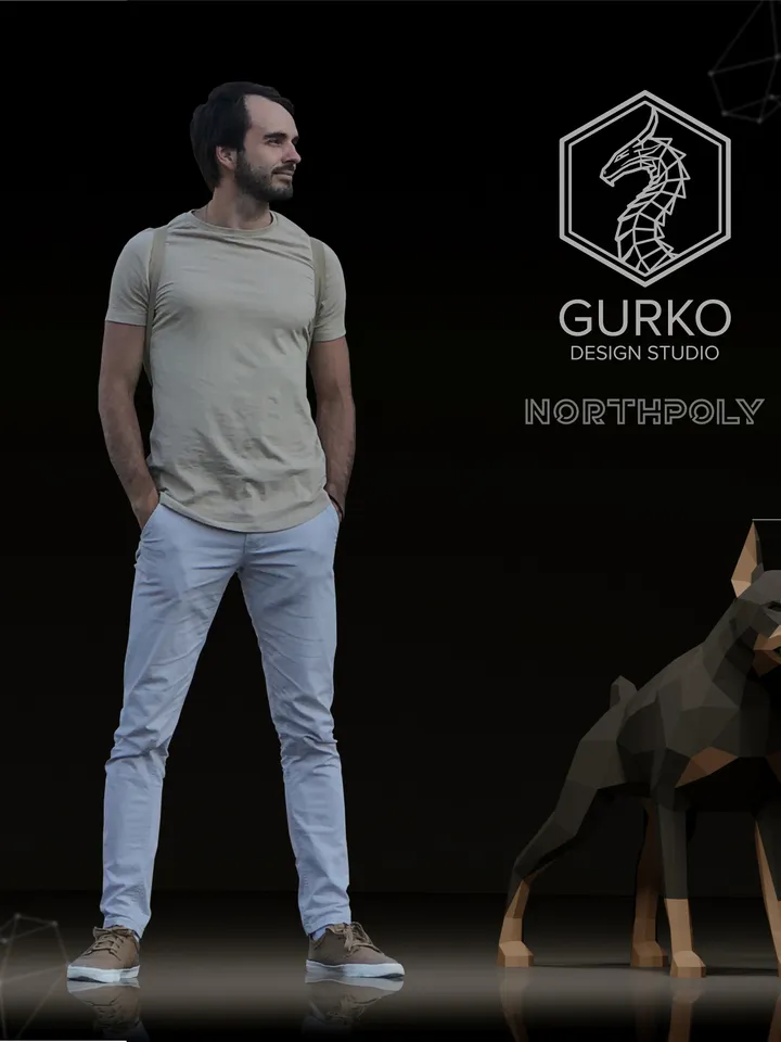 Angry Doberman Papercraft, Dog, Digital Template, PDF Download, Gurko, 3D Low Poly, Pepakura, Origami Sculpture, Paper Party Decor, DIY Gift
