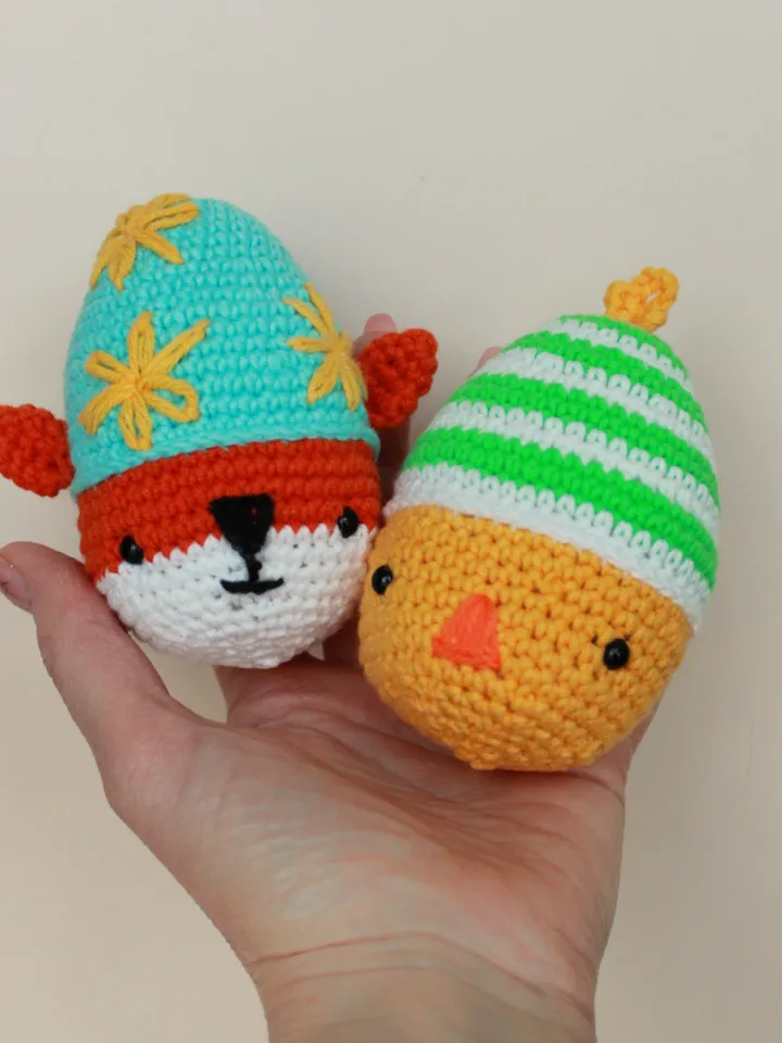 Set Knitted Easter decoration, Easter egg, Easter gift for children, Easter soft toy, Easter bunny toy
