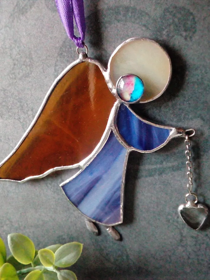 Christmas decorations, Angel suncatcher, Christmas tree toy, Hygge christmas, Handmade angels