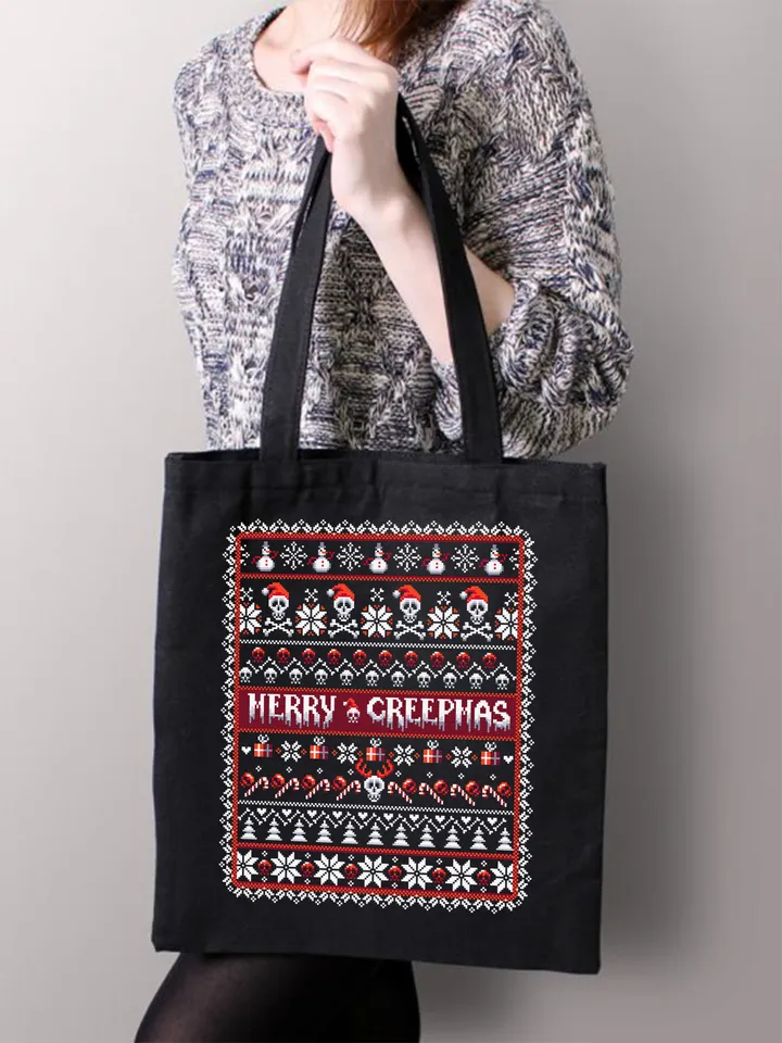 Gothic Christmas cross stitch pattern download PDF, Merry creepmas sampler, Spooky Christmas embroidery PDF, Creepy quaker cross stitch #N76