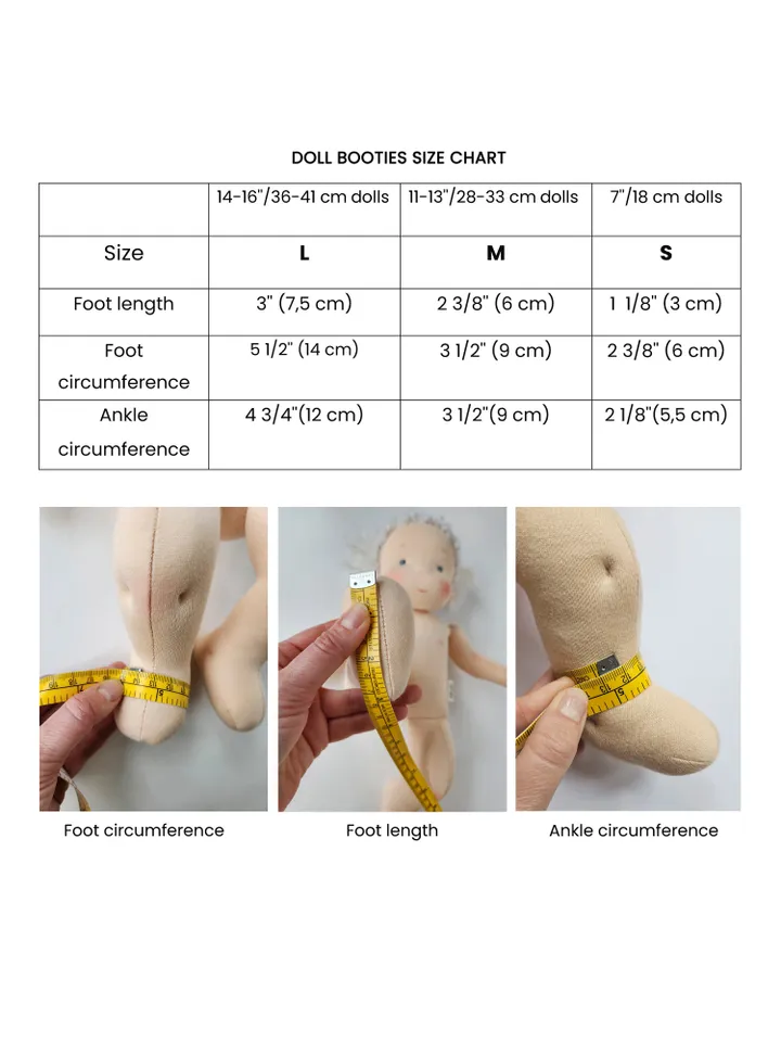 DIY Crochet booties for Waldorf dolls. 3 sizes. PDF crochet patterns and tutorials.