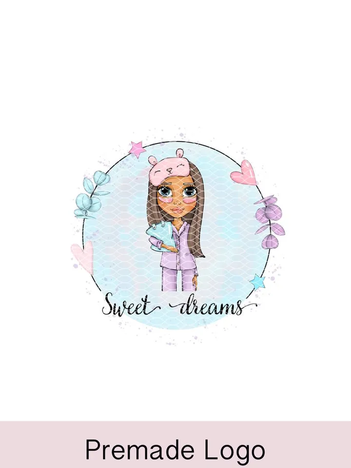 Gorgeous Clothes Boutique Logo Template, Cute Kids Business Logo, Children's Clothing Store Logo, Avatar Brand Children's Logo