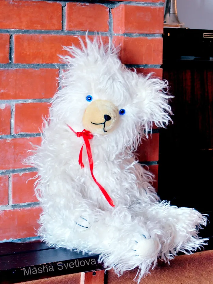 PDF Antique Style Teddy Bear Sewing  E-Pattern 24 inch (61cm)/ pattern for long pile bear, hump, hunchback/classic bear