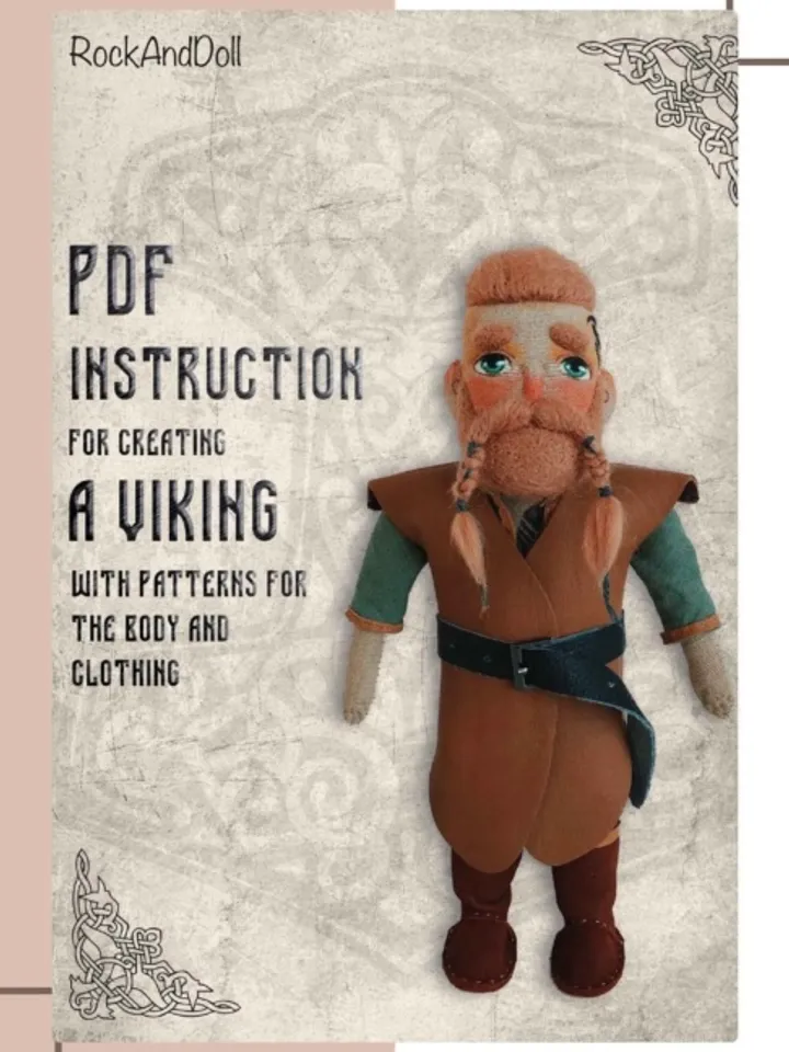 PDF tutorial how to make bearded Viking in English