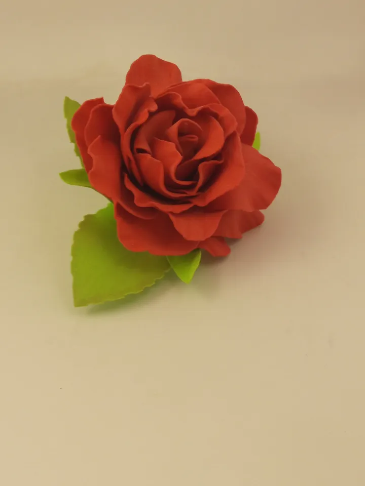 Handmade hair clips red rose/women's hair accessories/women's jewellery/flowers hair decoration/gift for her/hair clips