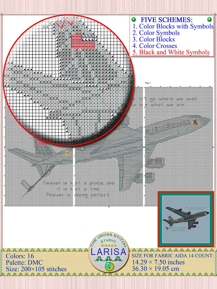 KC-135 Cross Stitch Pattern | KC-135 Stratotanker