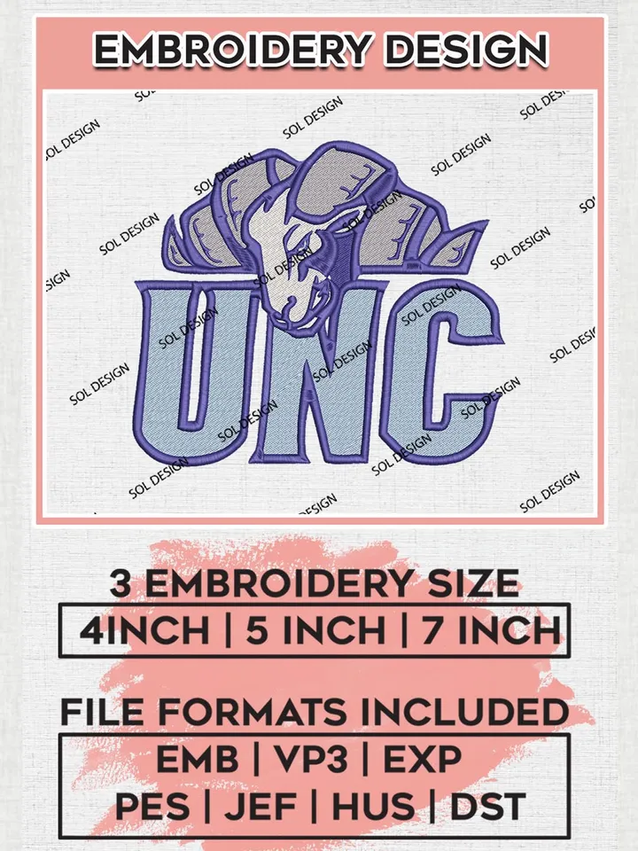 NCAA UNC Tar Heels Team Logo Machine Embroidery Design, NCAA North Carolina Tar Heels Team Design Design files, NCAA Team Embroidery Designs, NCAA Machine Embroidery Designs, Digital Download