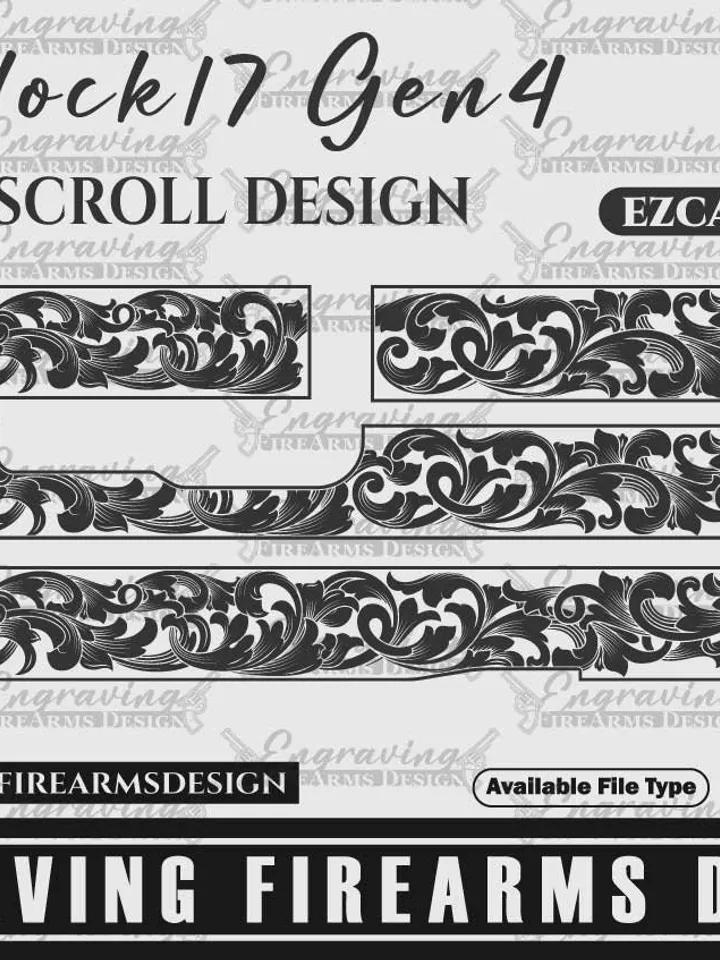 Engraving Firearms Design Glock17 Gen4 Scroll Design