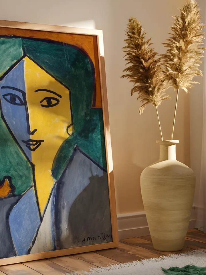 Henri Matisse Lydia Portrait Abstract Fauvist Woman Art Print, Vibrant Modern Home Decor, Classic Portrait Painting Digital Download HMS7