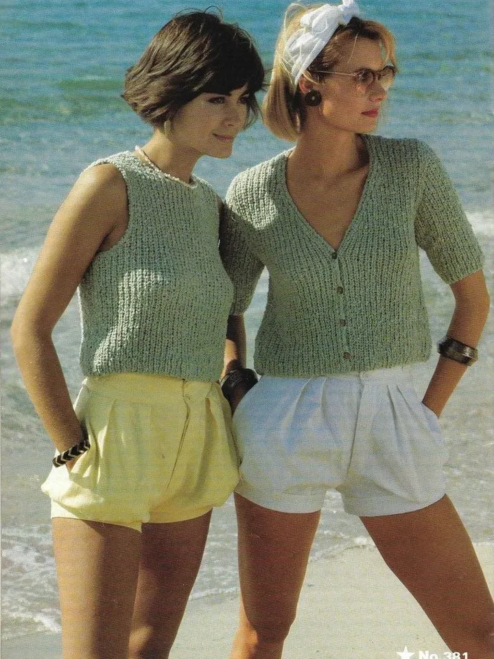 Top Knitting Pattern , Ladies Top Knitting Pattern PDF Cotton DK pdf Instant Download